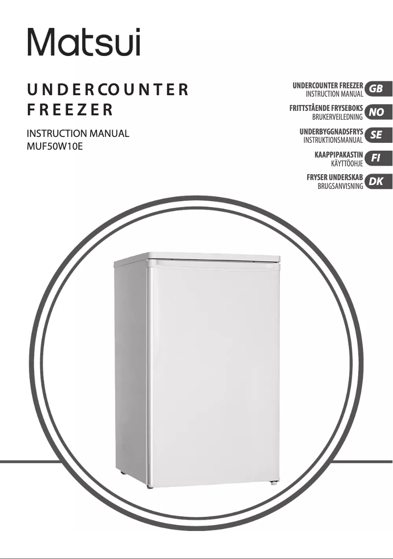 Image de la première page du manuel de l'appareil MUF50W10E