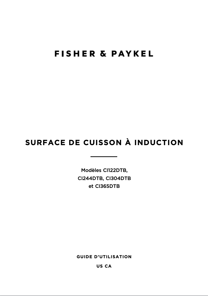 Image de la première page du manuel de l'appareil CI304DTB2