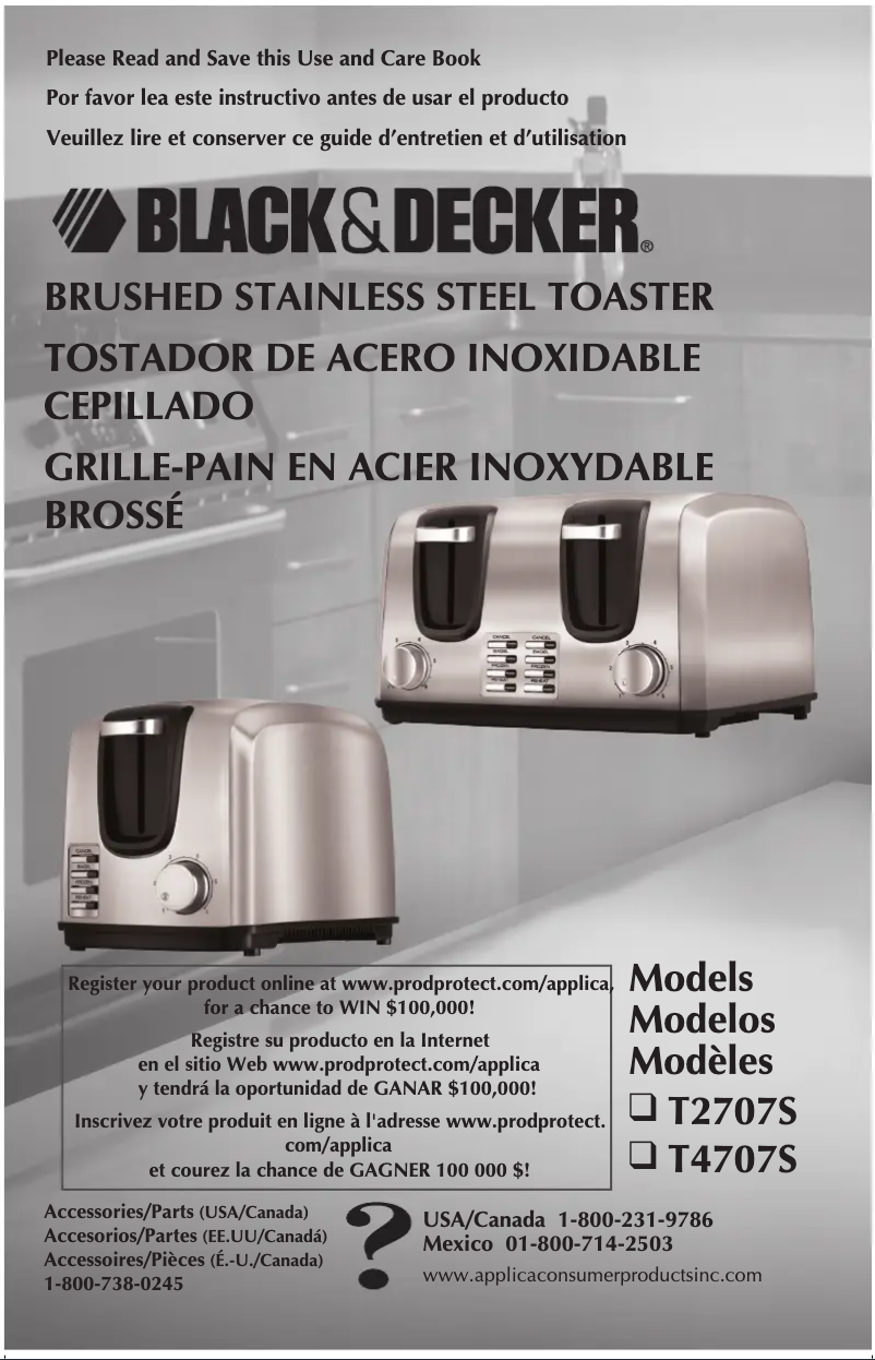 Image de la première page du manuel de l'appareil T2707S