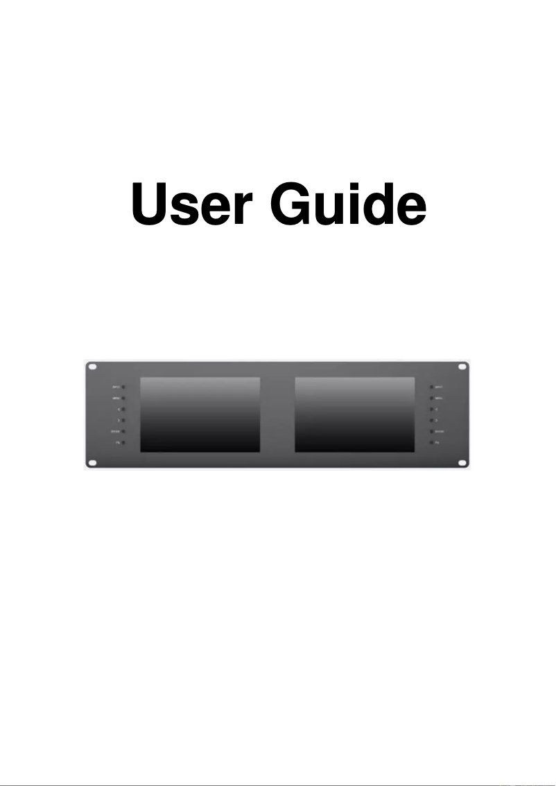 Page n°1 - Manuel utilisateur ViewZ VZ-070RM