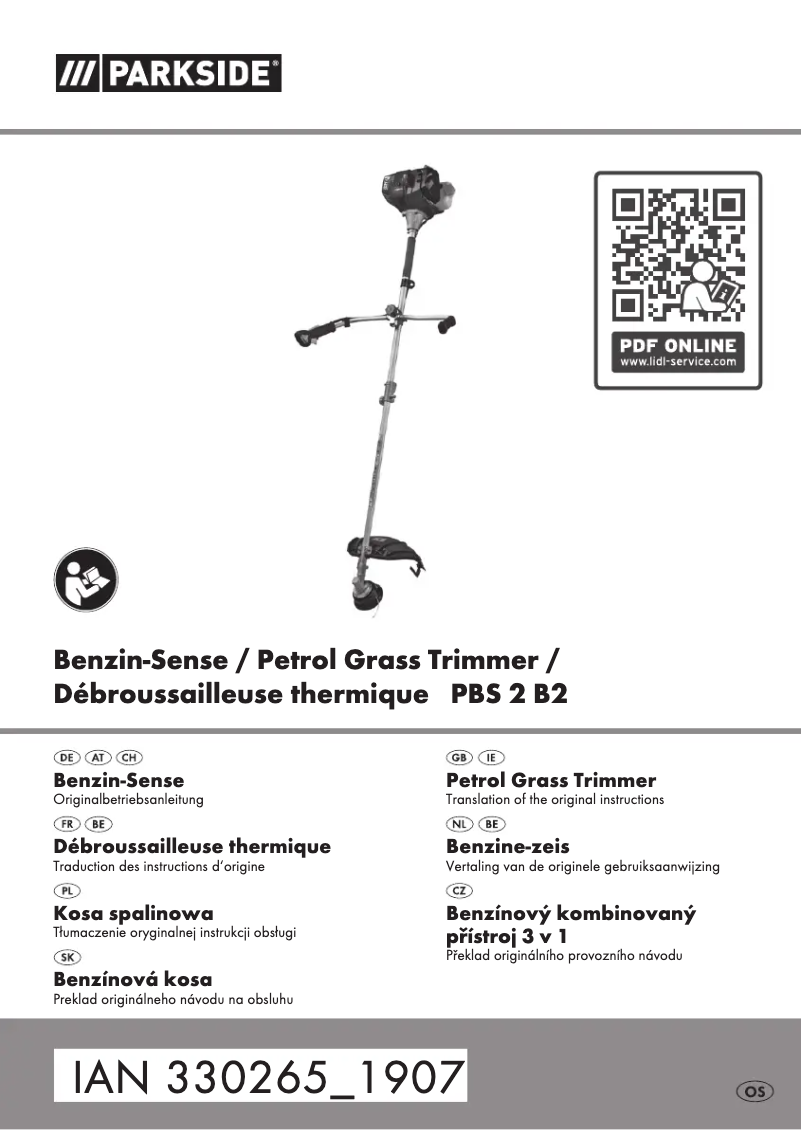 Page 1 de la notice Manuel utilisateur Parkside PBS 2 B2