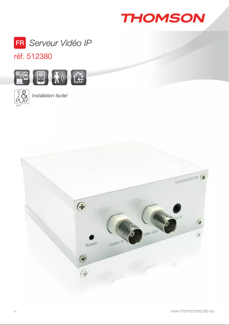 Page n°1 - Manuel utilisateur Thomson 512380