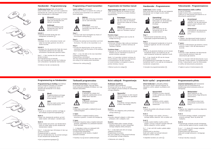 Page 1 de la notice Manuel utilisateur Marantec Digital 313