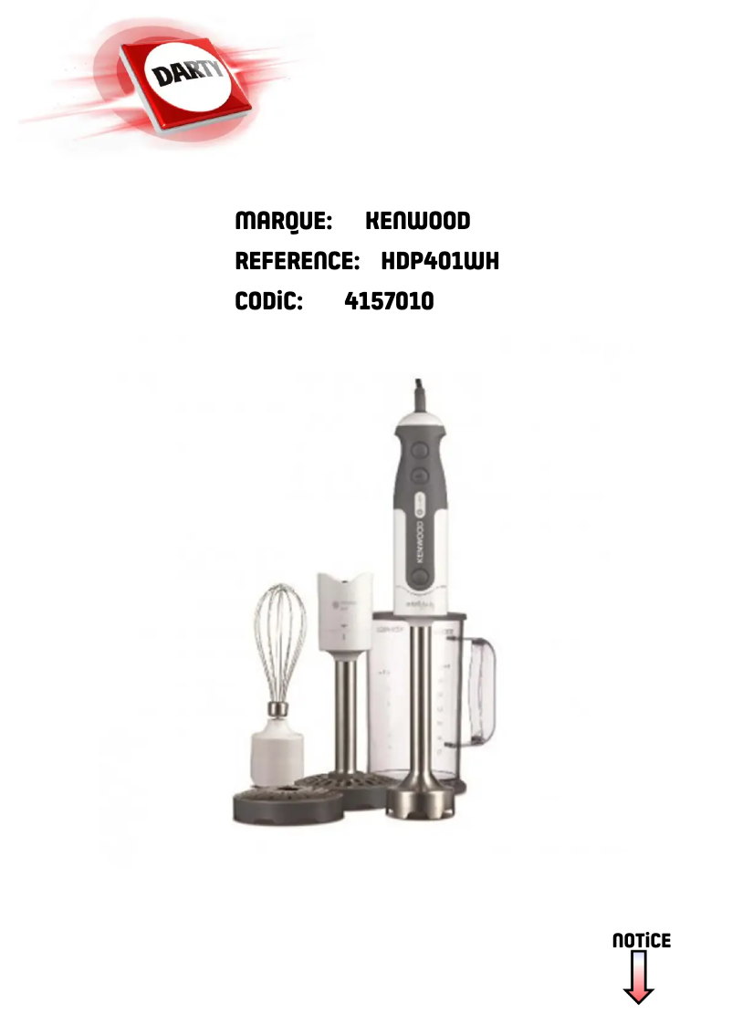 Página 1 del manual Manual de usuario Kenwood HDP401WH