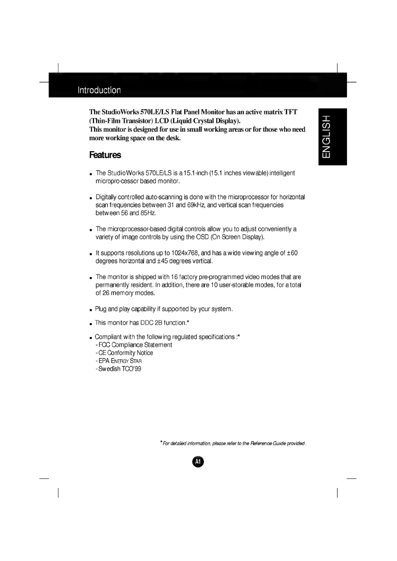 Image de la première page du manuel de l'appareil LB570E