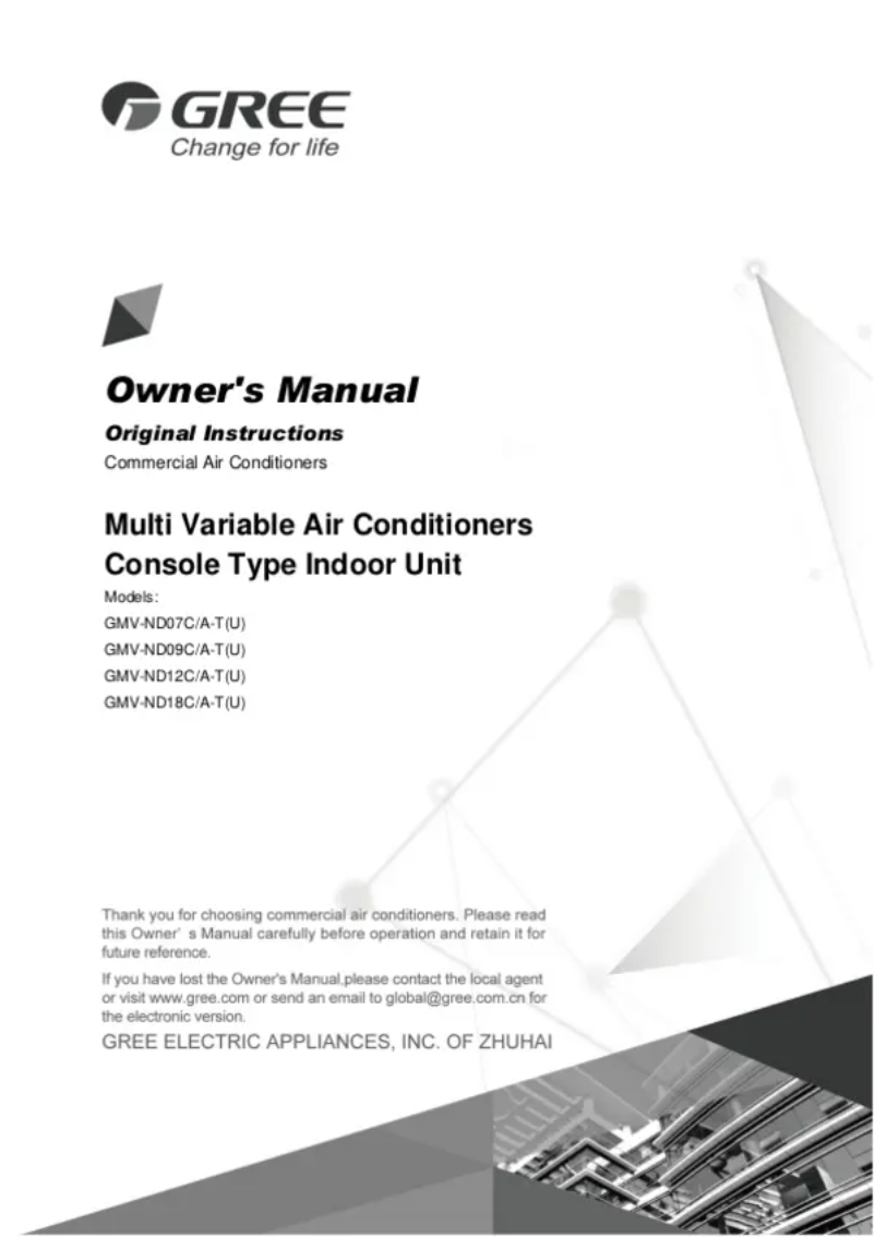 Página 1 del manual Manual de usuario Gree GMV-ND09C/A-T(U)