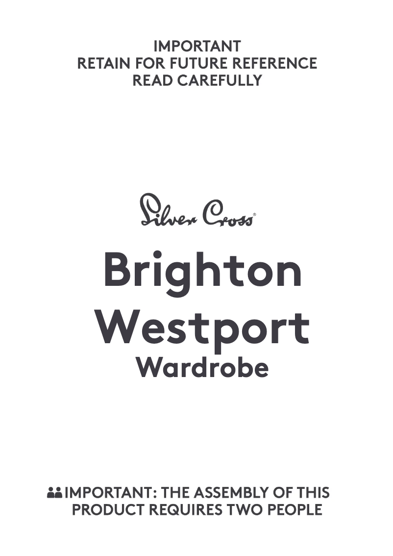 Page n°1 - Manuel utilisateur Silver Cross Brighton/Westport Wardrobe