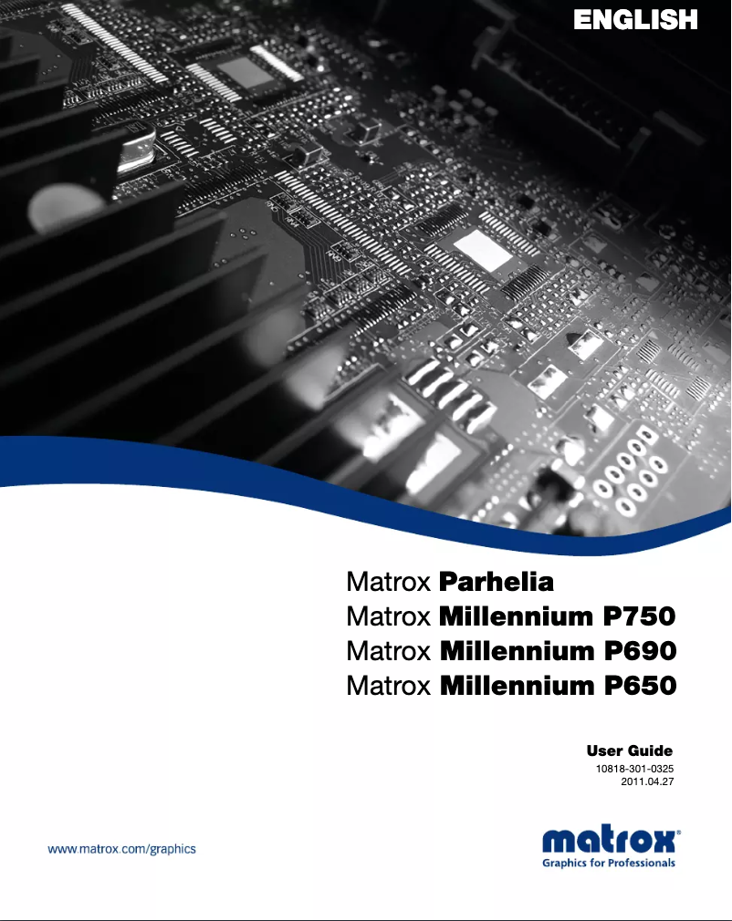 Image de la première page du manuel de l'appareil Milennium P690