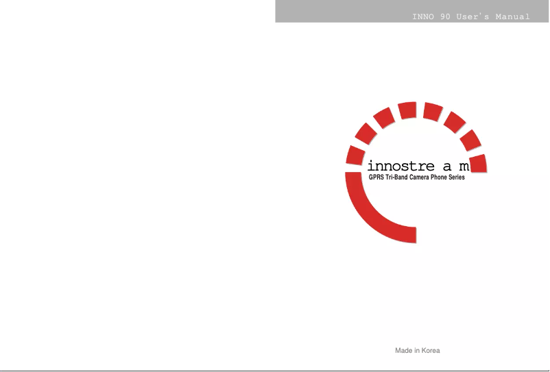 Page n°1 - Manuel utilisateur Innostream INNO 90