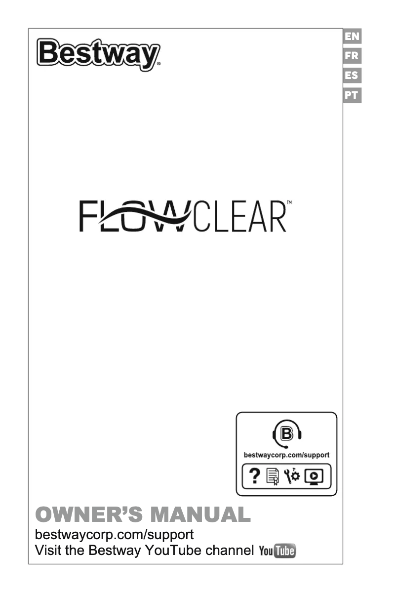 Page 1 de la notice Manuel utilisateur Bestway Flowclear 58470