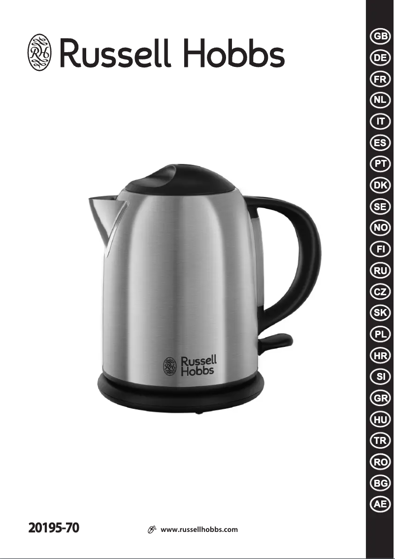 Page n°1 - Manuel utilisateur Russell Hobbs Adventure Compact 20195-70