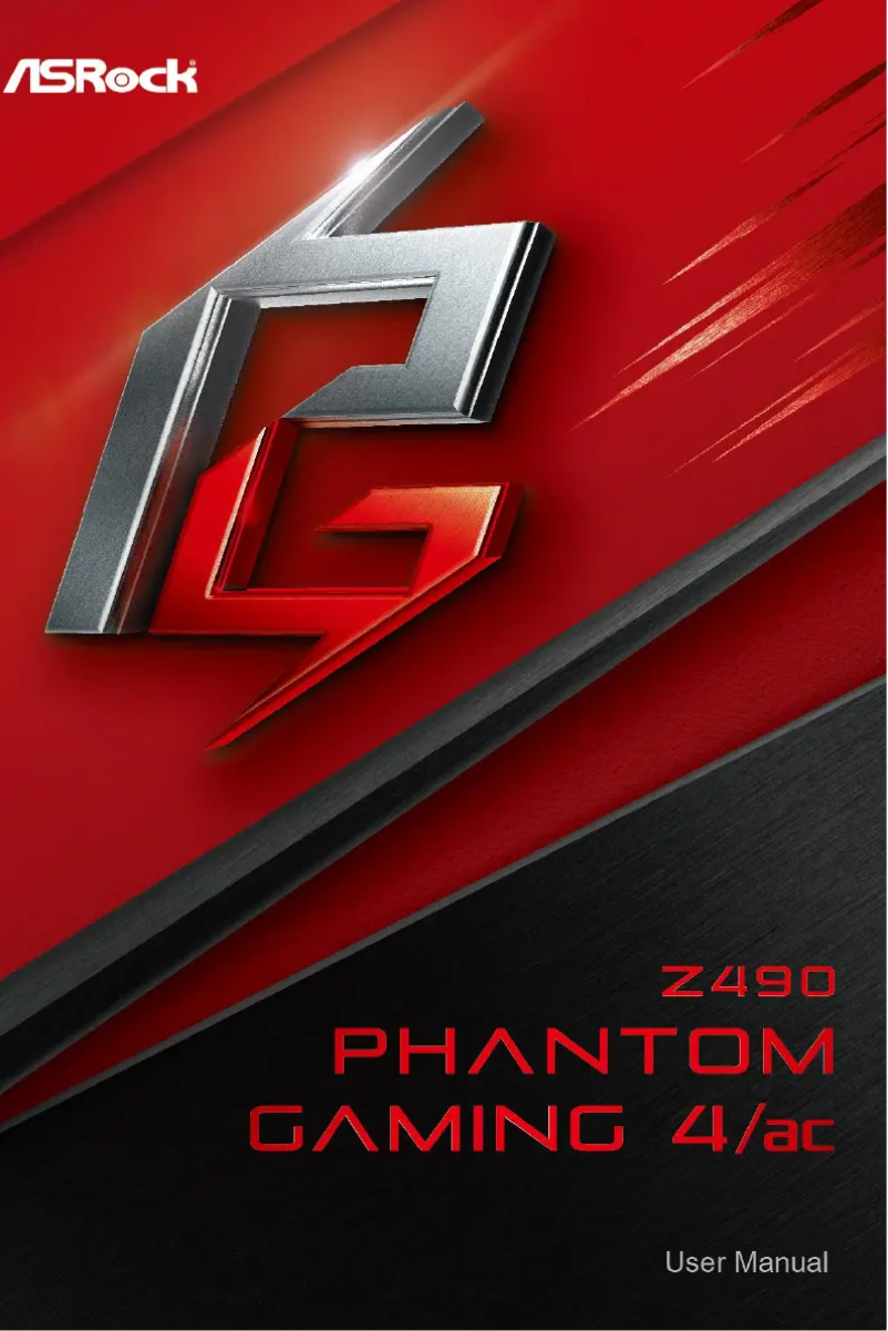 Page n°1 - Manuel utilisateur Asrock Z490 Phantom Gaming 4/ac