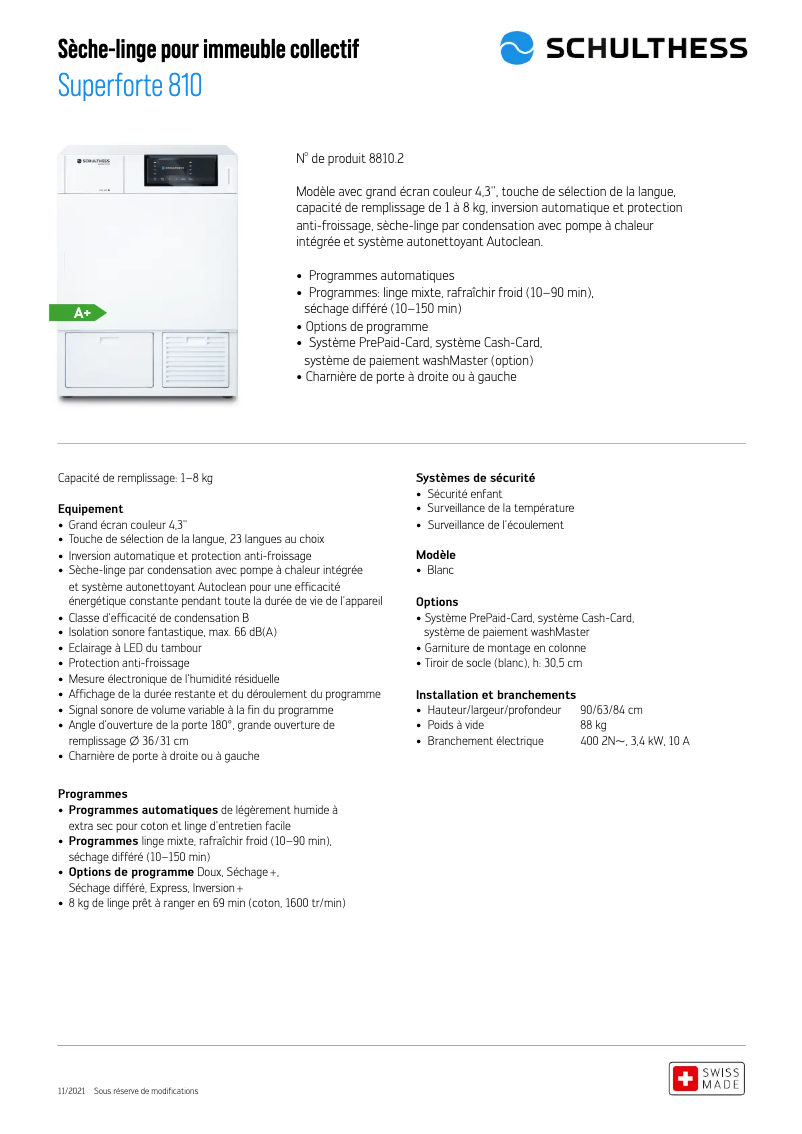 Image de la première page du manuel de l'appareil Superforte 810