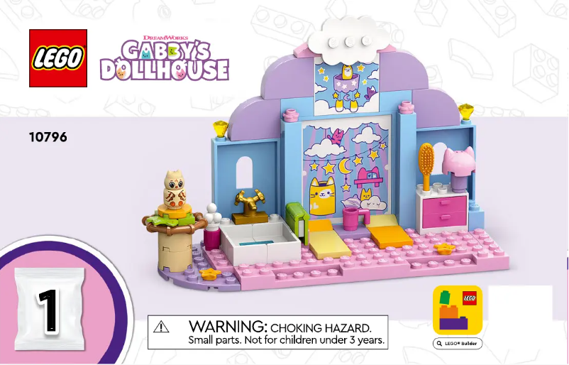 Image de la première page du manuel de l'appareil Gabby's Dollhouse 10796