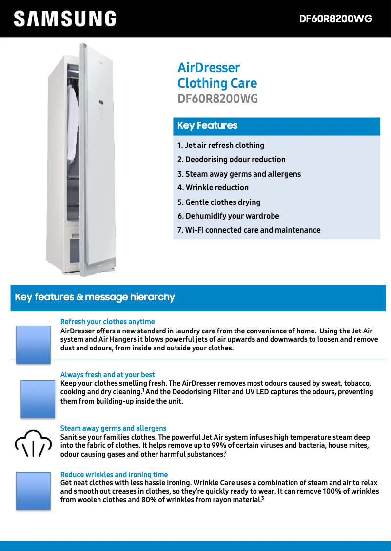 Image de la première page du manuel de l'appareil DF60R8200WG