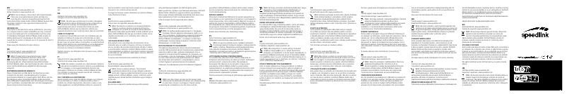 Page n°1 - Manuel utilisateur Speed-Link Snappy Evo SL-150200-BK