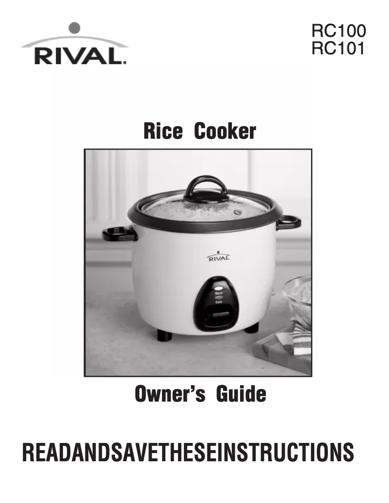 Image de la première page du manuel de l'appareil RC101