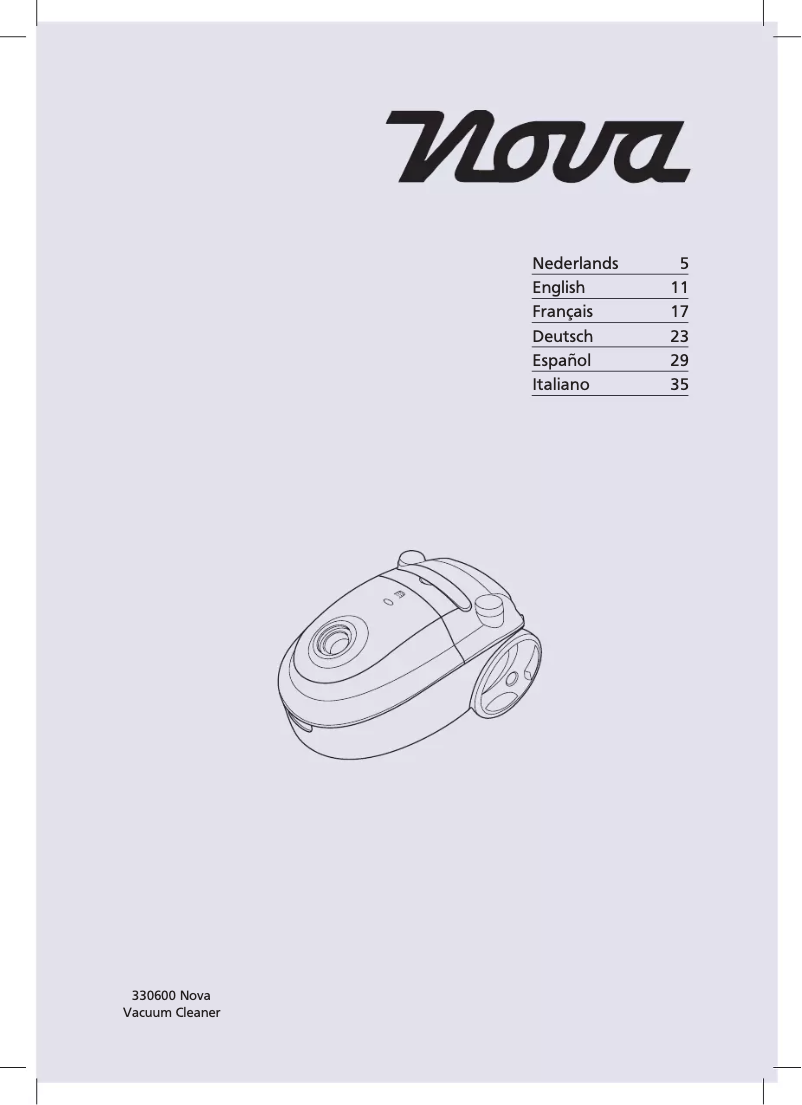 Page n°1 - Manuel utilisateur Nova Vacuum Cleaner Top 330600