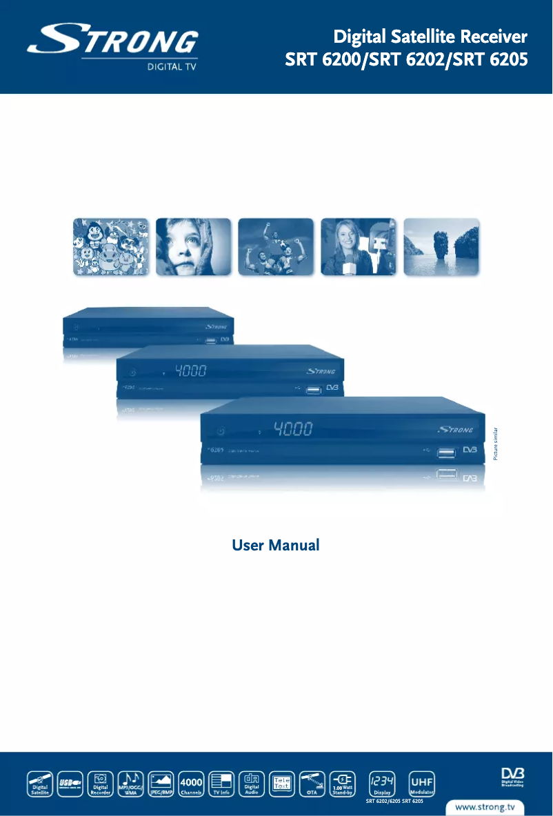 Page n°1 - Manuel utilisateur Strong SRT 6205