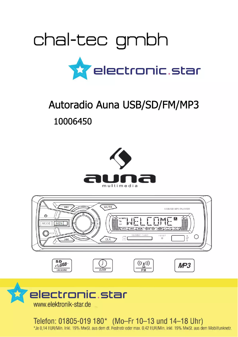 Image de la première page du manuel de l'appareil MD120 10006450