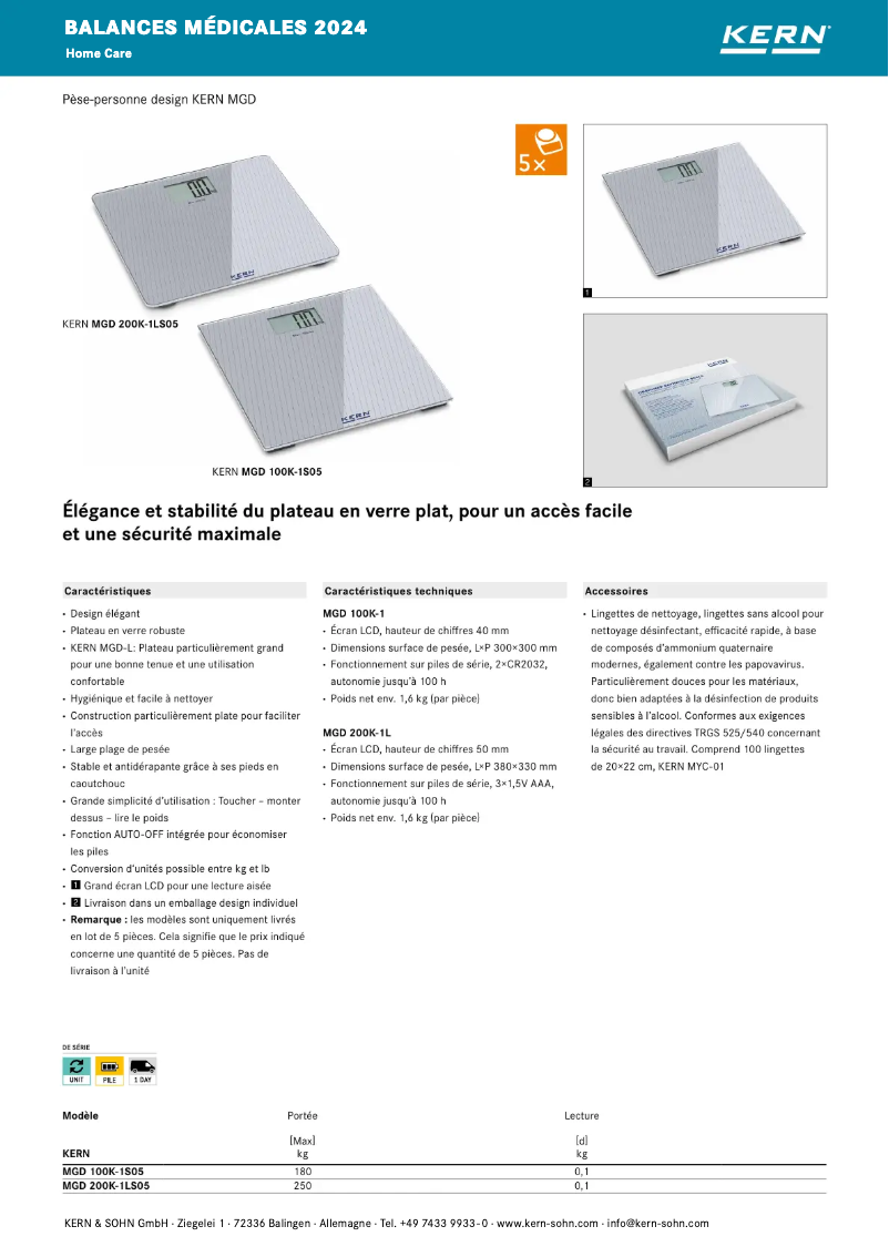 Image de la première page du manuel de l'appareil MGD 100K-1