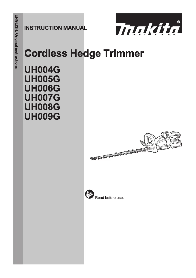 Image de la première page du manuel de l'appareil UH006GD202