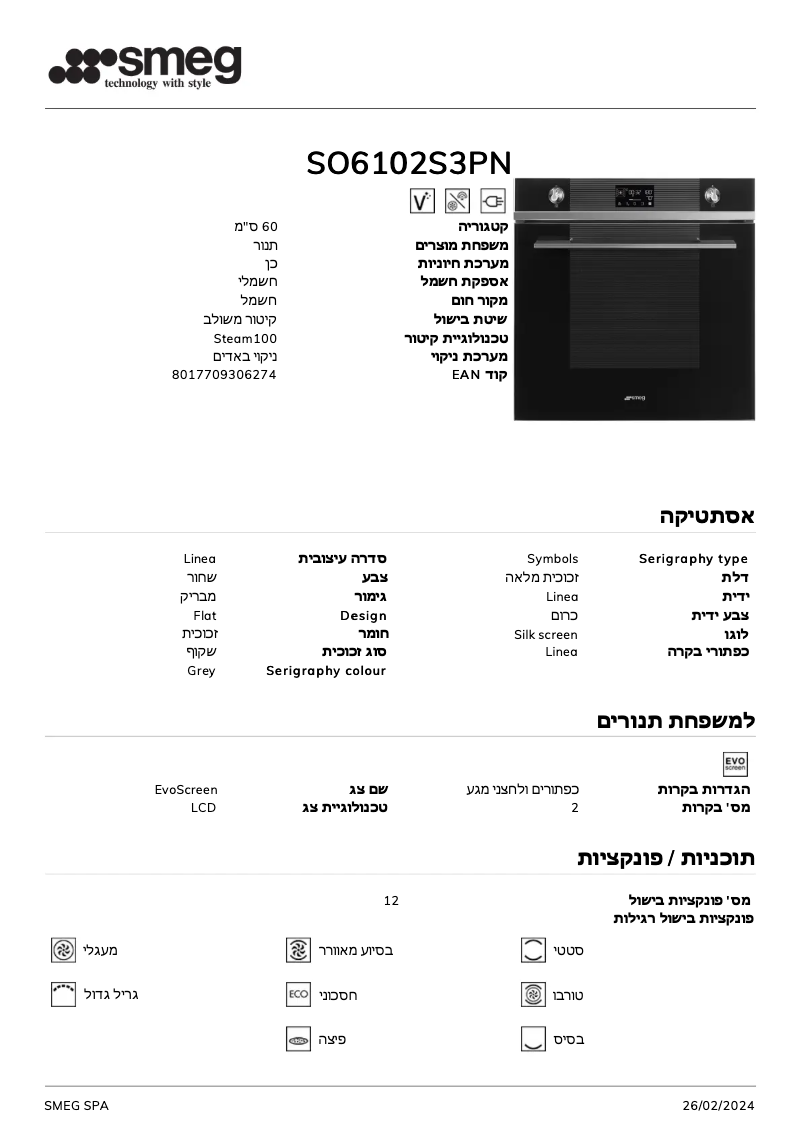 Image de la première page du manuel de l'appareil SO6102S3PN