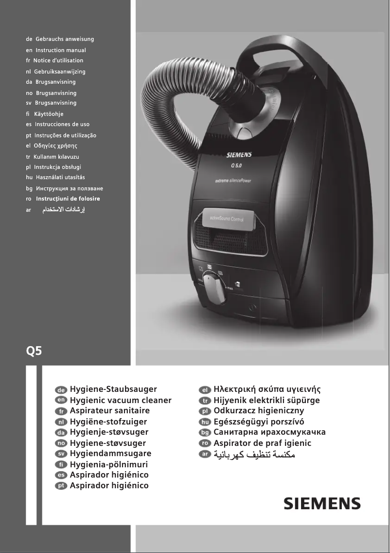 Página 1 del manual Manual de usuario Siemens Q 5.0