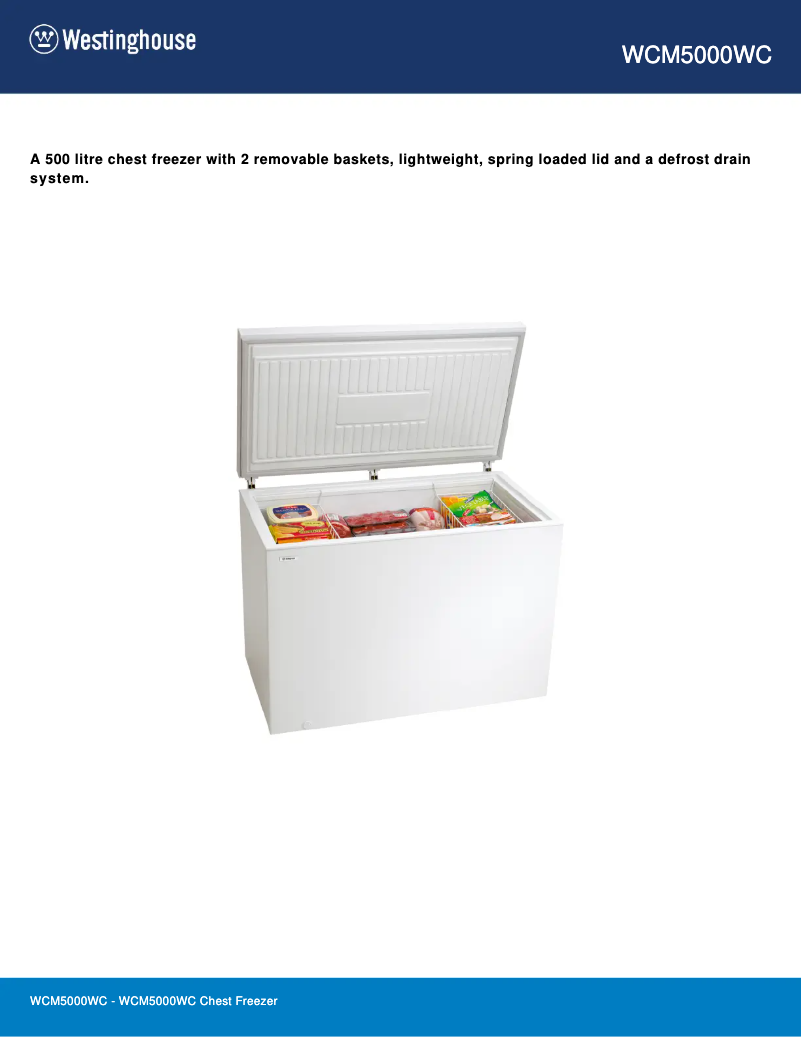 Image de la première page du manuel de l'appareil WCM5000WC