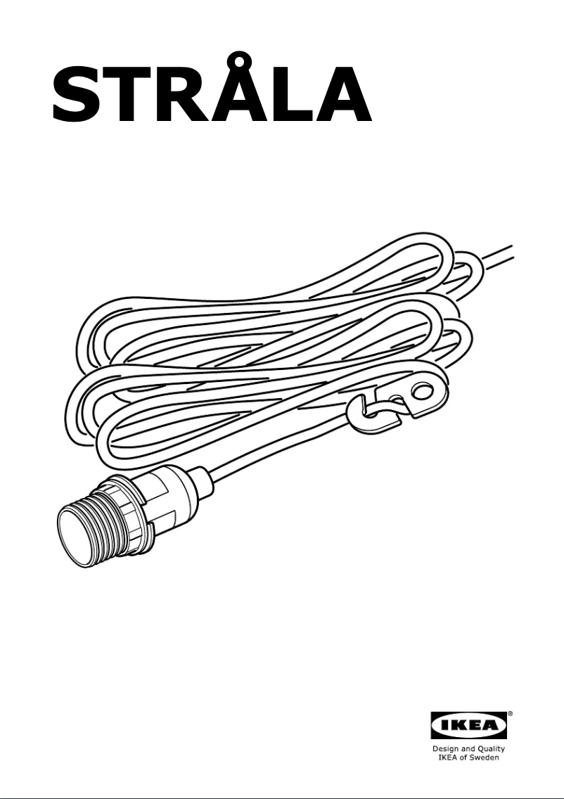 Page 1 de la notice Manuel utilisateur Ikea STRÅLA 203.714.67