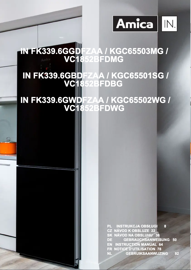 Página 1 del manual Manual de usuario Amica KGC 65502 WG