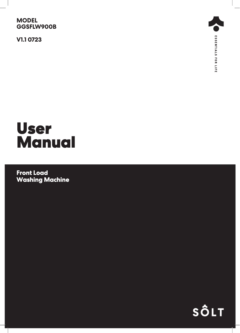 Page n°1 - Manuel utilisateur Sôlt GGSFLW900B