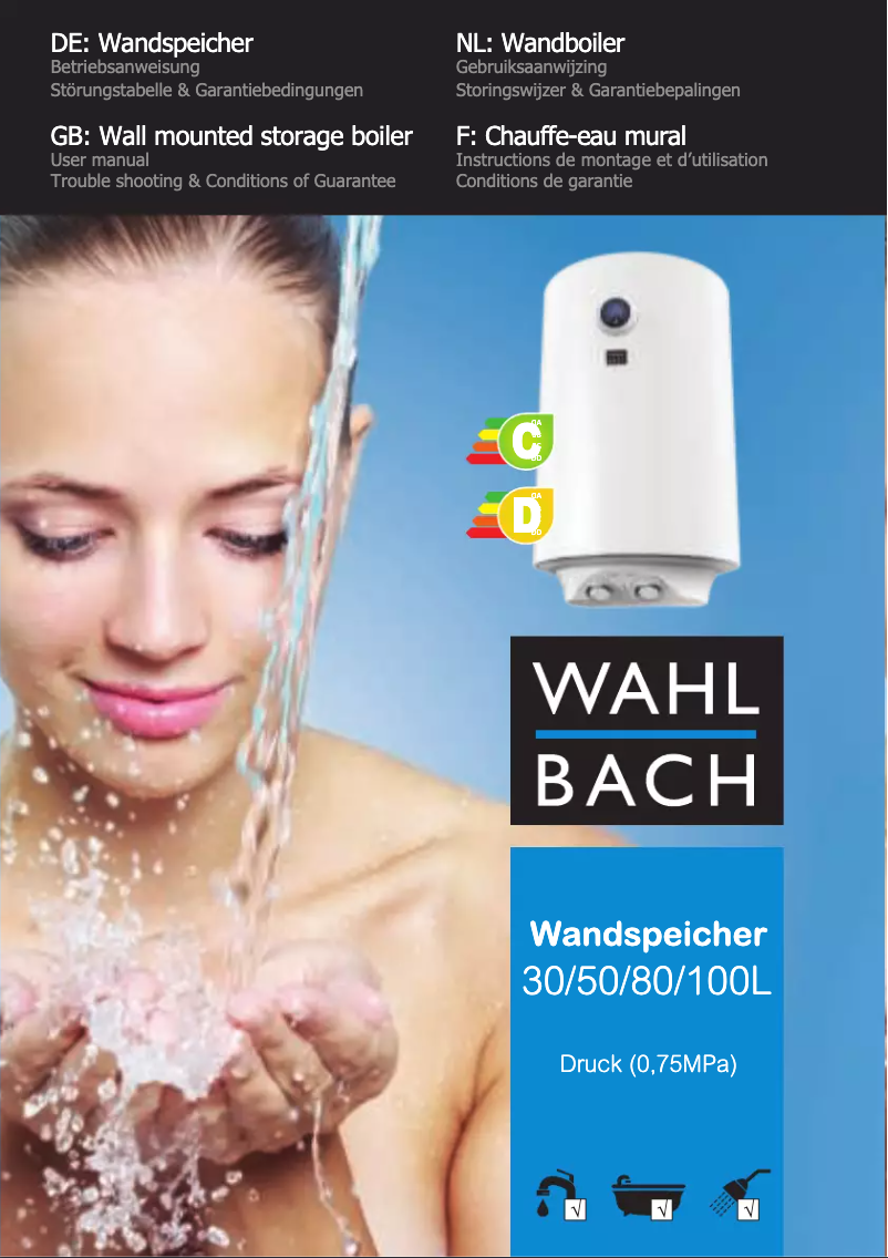 Page 1 de la notice Manuel utilisateur Wahlbach 30L