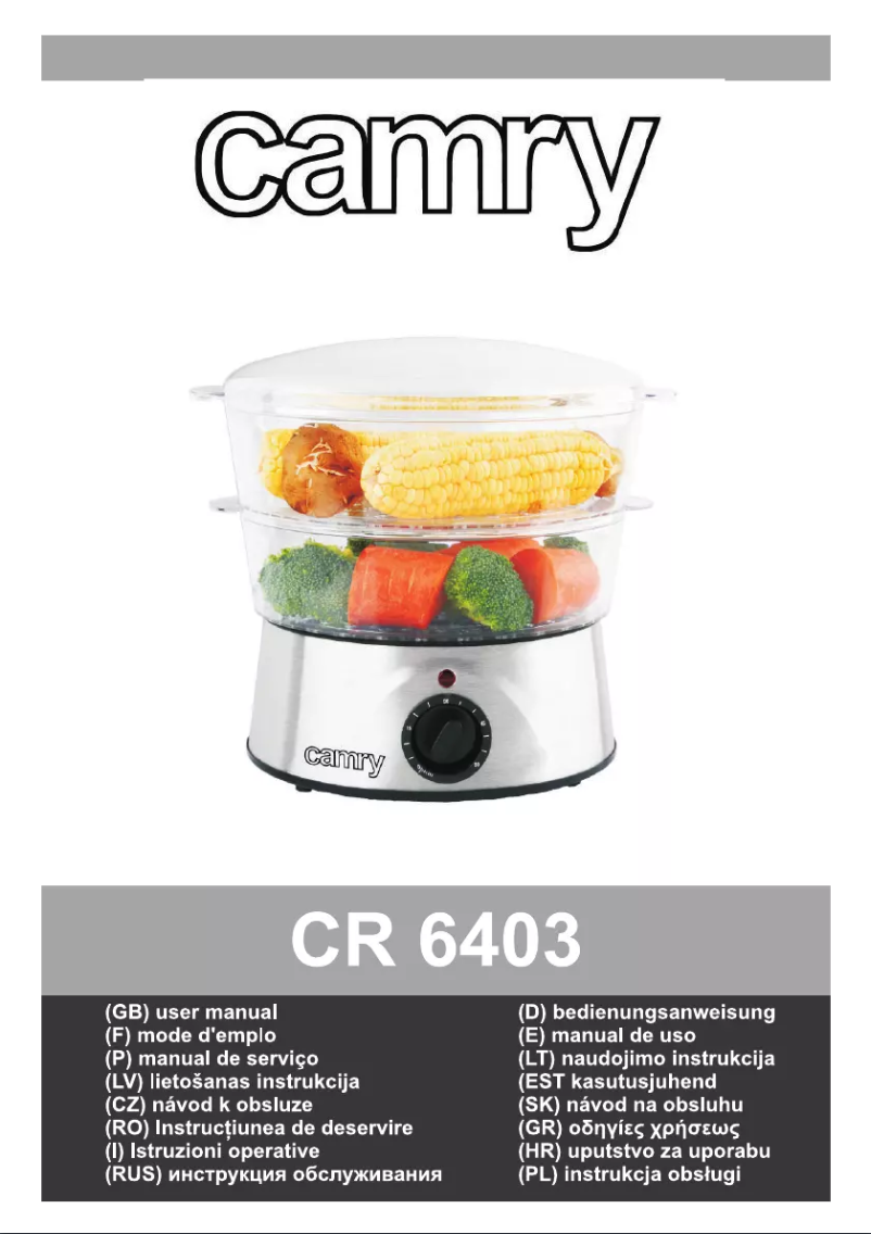 Image de la première page du manuel de l'appareil CR 6403