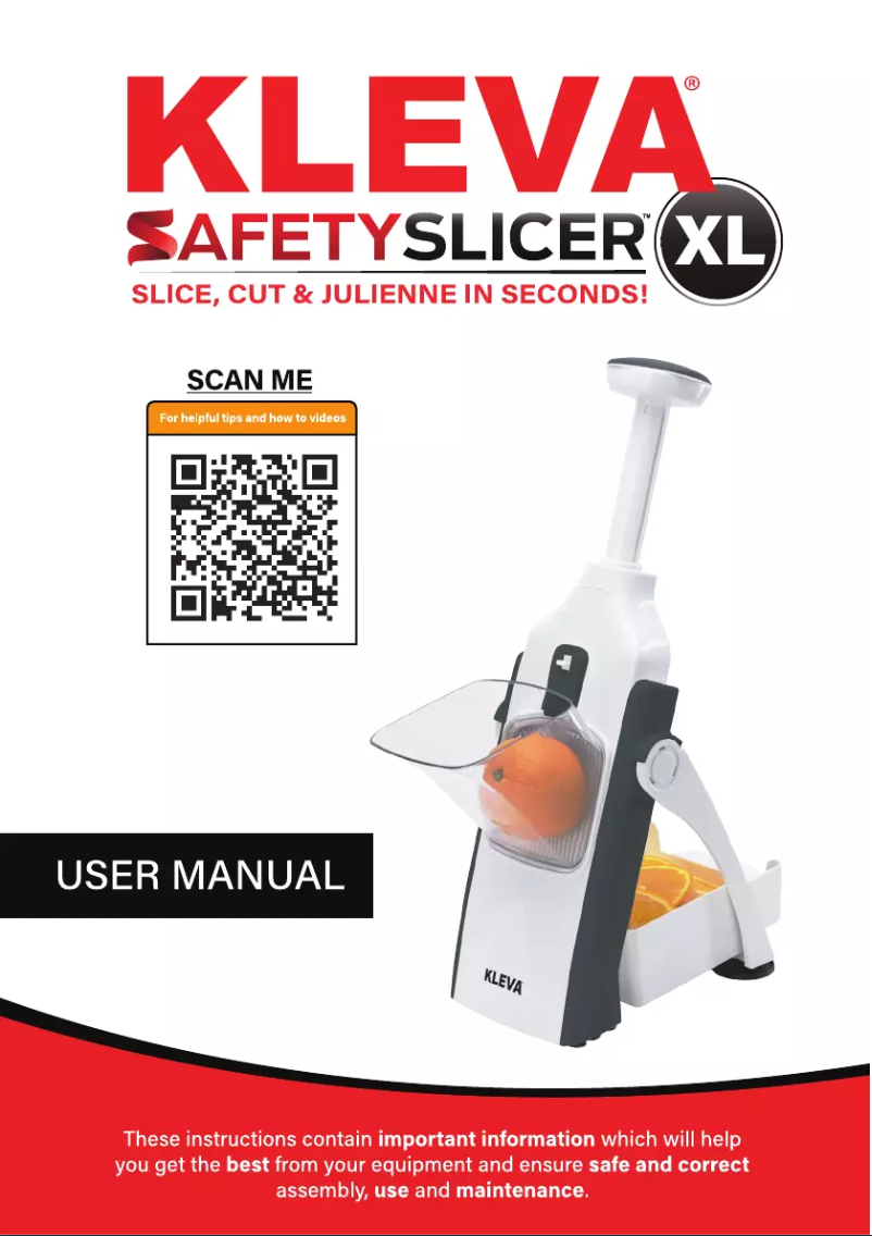 Page n°1 - Manuel utilisateur Kleva Safety Slicer XL
