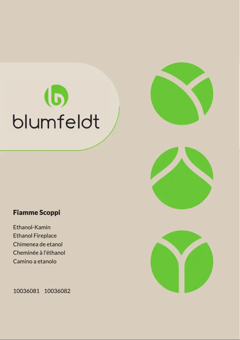 Page 1 de la notice Manuel utilisateur Blumfeldt Fiamme Scoppi