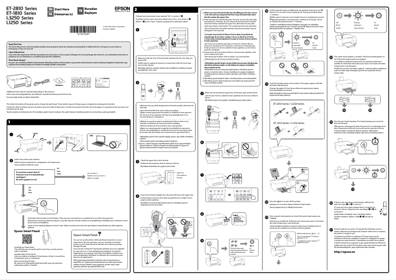 Page 1 de la notice Guide d'installation Epson EcoTank L3251