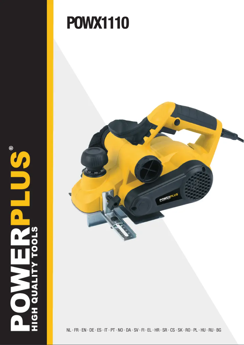 Page n°1 - Manuel utilisateur PowerPlus POWX1110