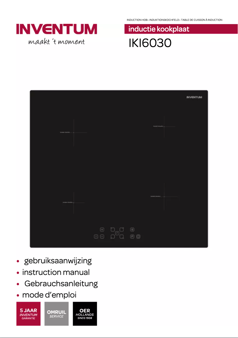 Image de la première page du manuel de l'appareil IKI6030