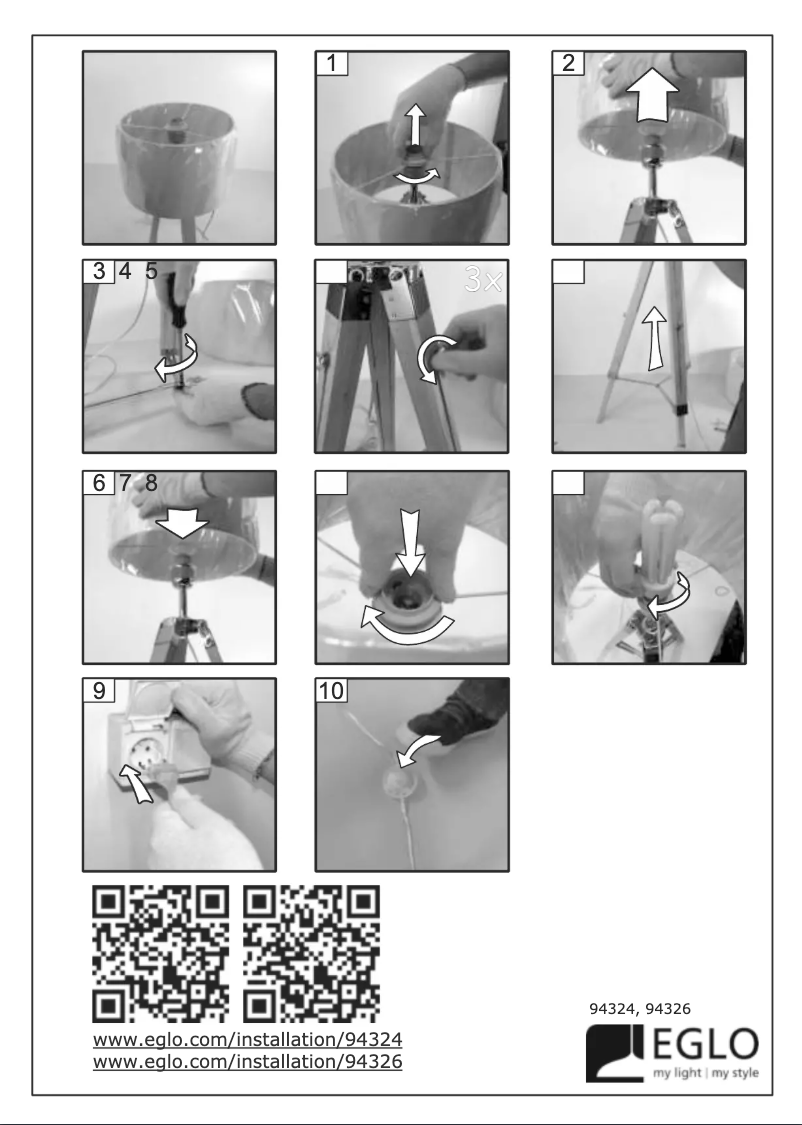 Página 1 del manual Manual de usuario Eglo Lantada
