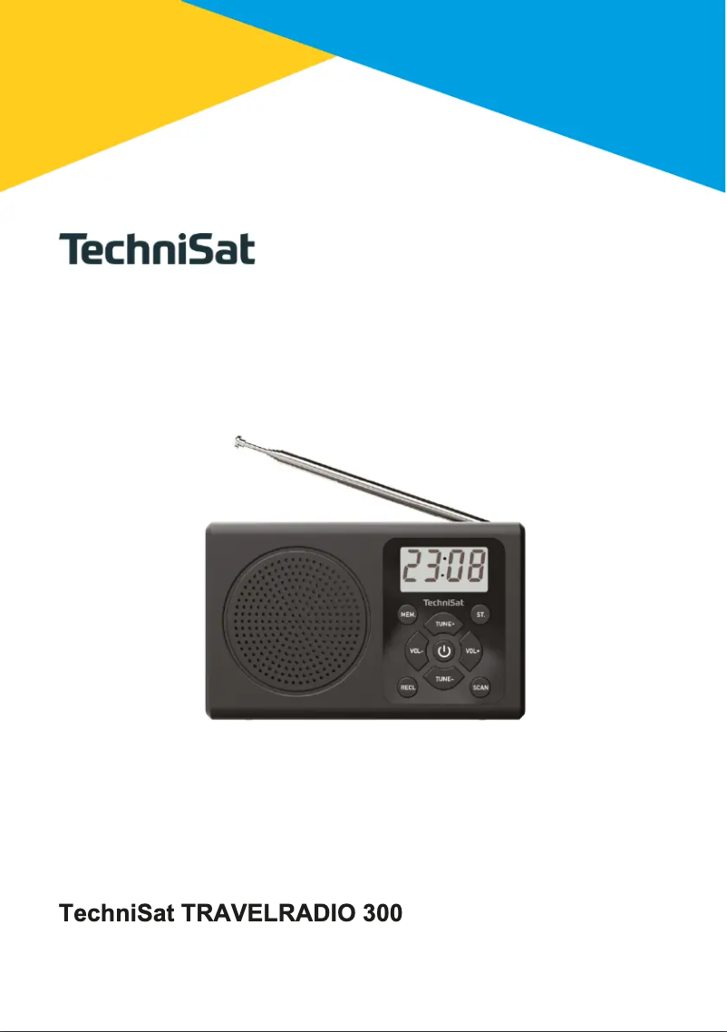 Page n°1 - Manuel utilisateur TechniSat TravelRadio 300