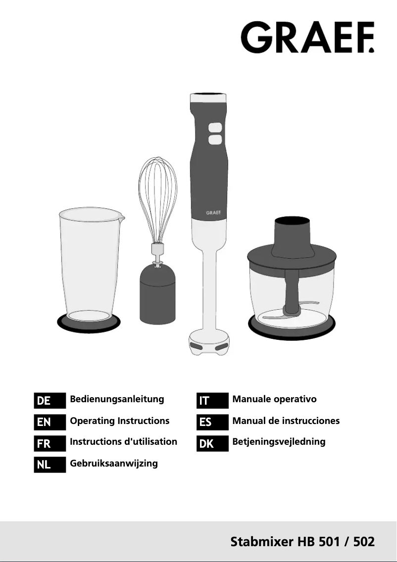 Image de la première page du manuel de l'appareil HB 502