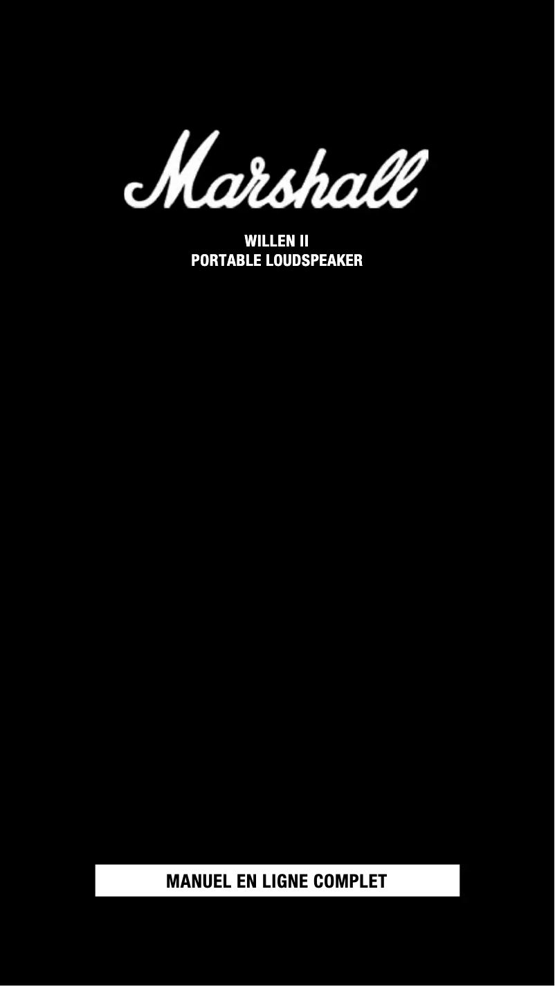 Página 1 del manual Manual de usuario Marshall Willen II
