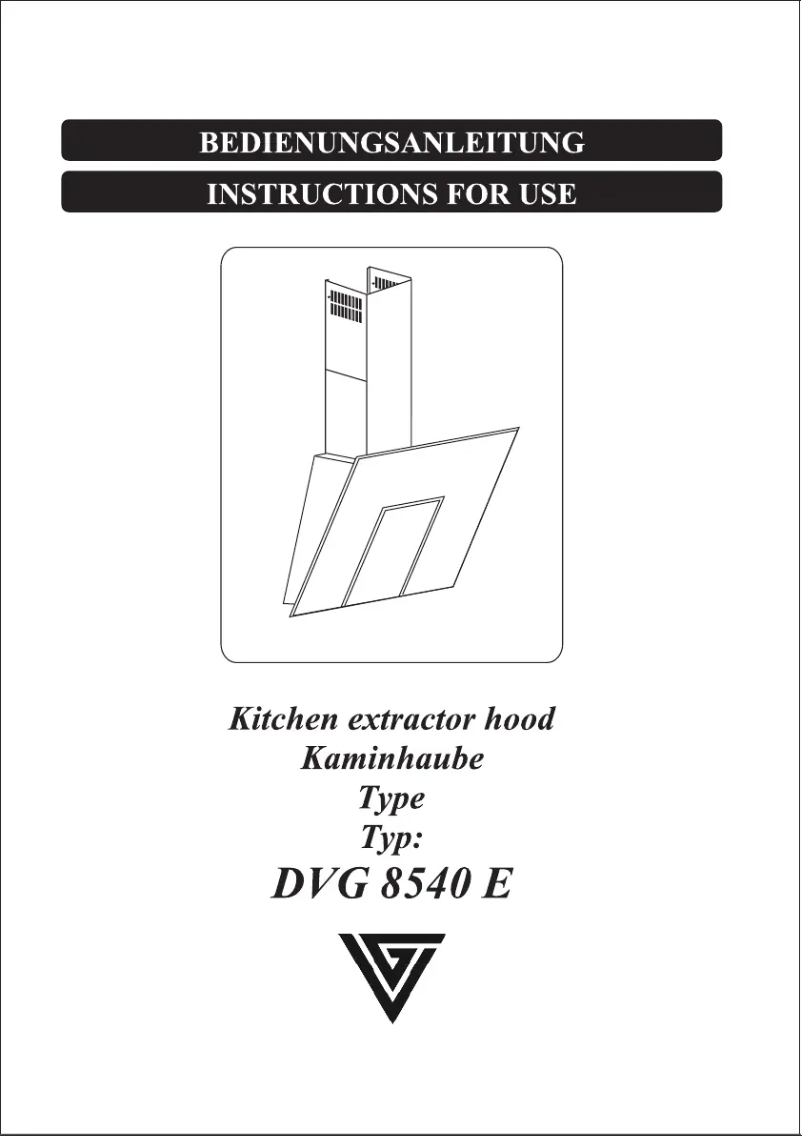 Image de la première page du manuel de l'appareil DVG8540E