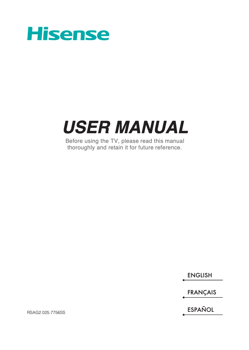 Image de la première page du manuel de l'appareil 55A65K