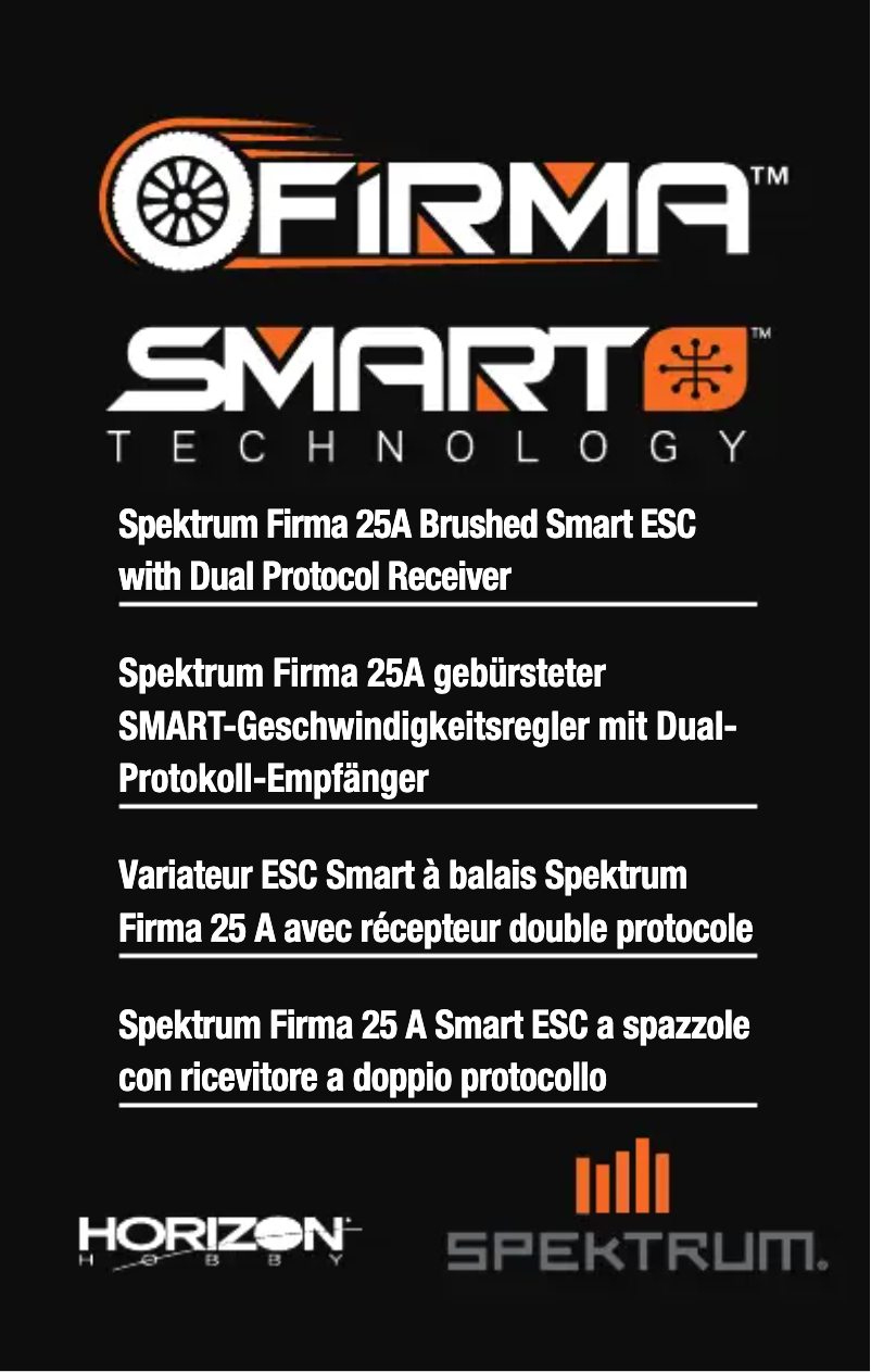 Page 1 of the manual User Manual Spektrum Firma 25A