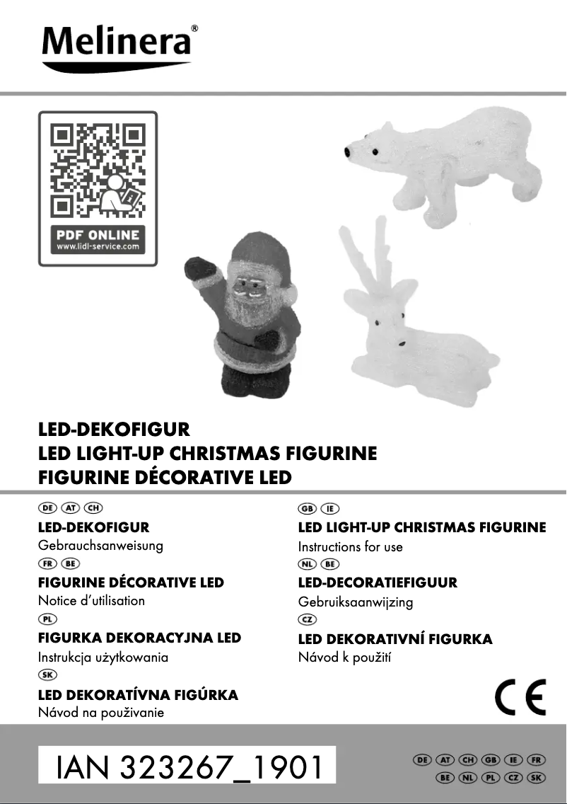 Page 1 de la notice Manuel utilisateur Melinera IAN 323267