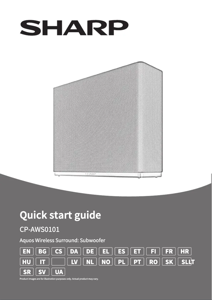 Page 1 de la notice Manuel utilisateur Sharp CP-AWS0101