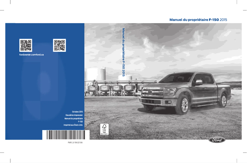Page 1 de la notice Manuel utilisateur Ford F-150 (2015)