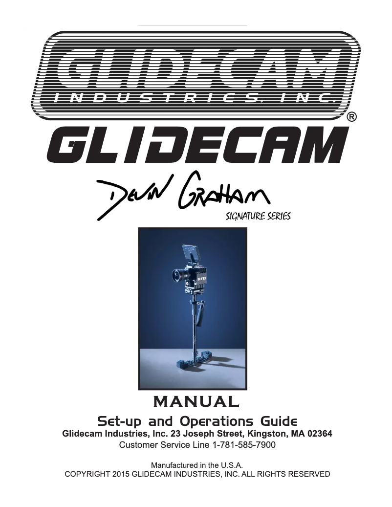 Page 1 de la notice Manuel utilisateur Glidecam Devin Graham Signature